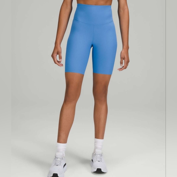 Lululemon Base Pace High-Rise Short *Ribbed Nulux in Blue Nile - Like New - Picture 13 of 14